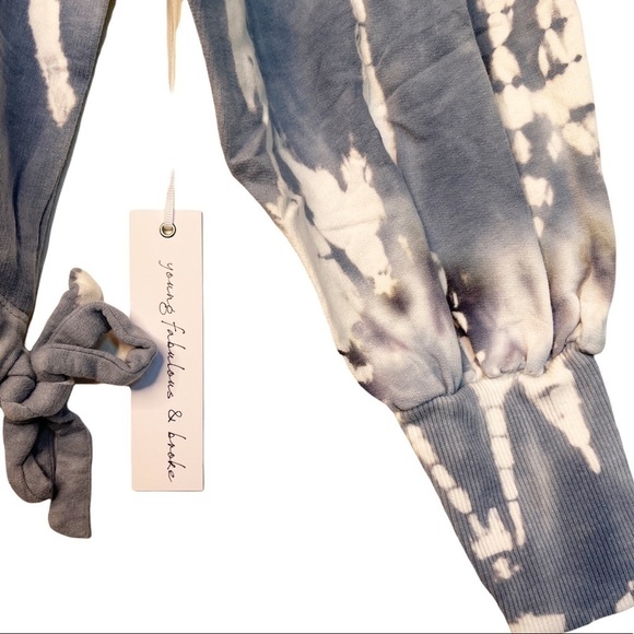 YOUNG FABULOUS & BROKE NWT Saltwater Crew Neck Tie Dye Sweatshirt Size Small - Picture 13 of 14